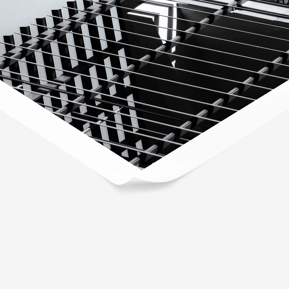 Poster BLACK AND WHITE ARCHITECTURAL STEEL EXTERIOR FACADE