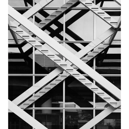 Poster BLACK AND WHITE ARCHITECTURAL STEEL FRAMEWORK - Πολεις - Χαρτες Sticky 2