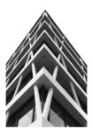 Poster BLACK AND WHITE ARCHITECTURAL STEEL NET FACADE