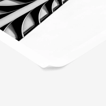 Poster BLACK AND WHITE ARCHITECTURAL STEEL SPIRE - Πολεις - Χαρτες Sticky 1