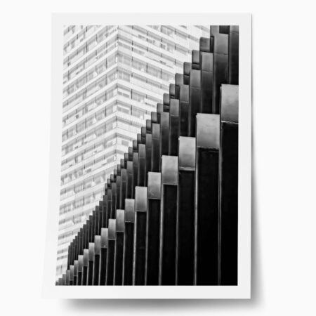 Poster BLACK AND WHITE ARCHITECTURAL STRUCTURAL COLUMNS - Πολεις - Χαρτες