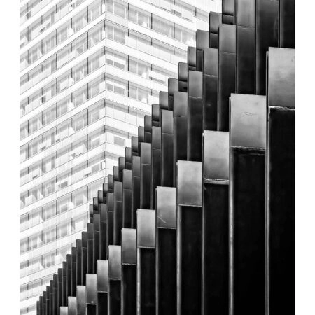 Poster BLACK AND WHITE ARCHITECTURAL STRUCTURAL COLUMNS - Πολεις - Χαρτες Sticky 2