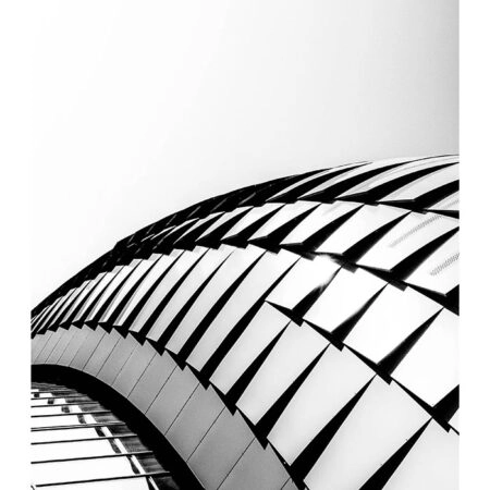 Poster BLACK AND WHITE ARCHITECTURAL STRUCTURAL CURVES - Πολεις - Χαρτες Sticky 2