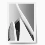 Poster BLACK AND WHITE ARCHITECTURAL STRUCTURAL ELEMENTS
