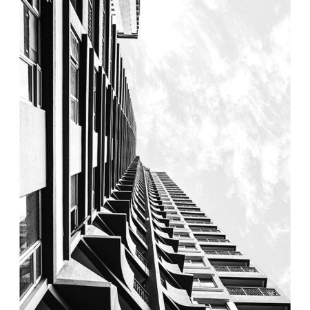 Poster BLACK AND WHITE ARCHITECTURAL STRUCTURAL LINES - Πολεις - Χαρτες Sticky 2
