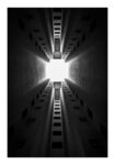 Poster BLACK AND WHITE ARCHITECTURAL TALL TOWER BLOCK