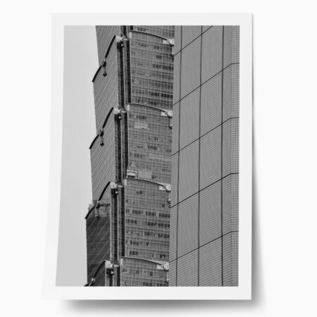 Poster BLACK AND WHITE ARCHITECTURAL TEXTURED GEOMETRIC - Πολεις - Χαρτες