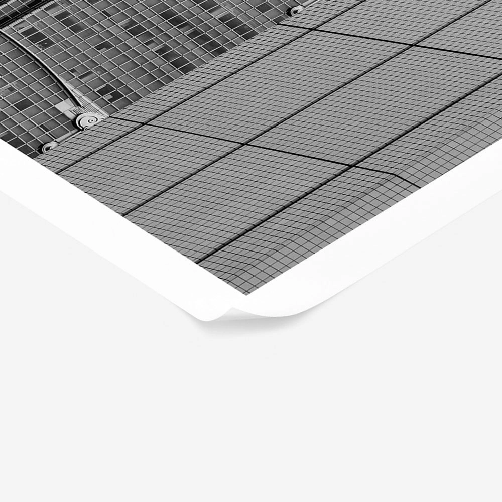 Poster BLACK AND WHITE ARCHITECTURAL TEXTURED GEOMETRIC