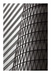 Poster BLACK AND WHITE ARCHITECTURAL TRIANGLE FACADE