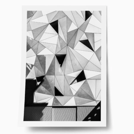 Poster BLACK AND WHITE ARCHITECTURAL TRIANGULAR FORMS - Πολεις - Χαρτες