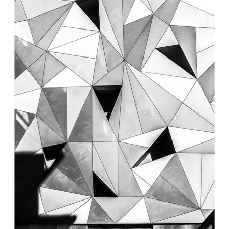 Poster BLACK AND WHITE ARCHITECTURAL TRIANGULAR FORMS - Πολεις - Χαρτες Sticky 2