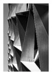 Poster BLACK AND WHITE ARCHITECTURAL TRIANGULAR METAL PANELS