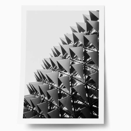 Poster BLACK AND WHITE ARCHITECTURAL TRIANGULAR SUNSHADES 2 - Πολεις - Χαρτες