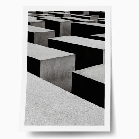 Poster BLACK AND WHITE ARCHITECTURAL TRIANGULAR SUNSHADES GEOMETRIC BOX STRUCTURES - Πολεις - Χαρτες