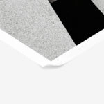 Poster BLACK AND WHITE ARCHITECTURAL TRIANGULAR SUNSHADES GEOMETRIC BOX STRUCTURES