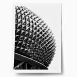 Poster BLACK AND WHITE ARCHITECTURAL TRIANGULAR SUNSHADES