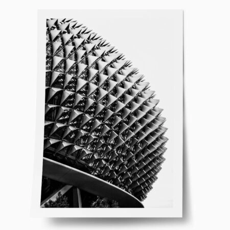 Poster BLACK AND WHITE ARCHITECTURAL TRIANGULAR SUNSHADES - Πολεις - Χαρτες