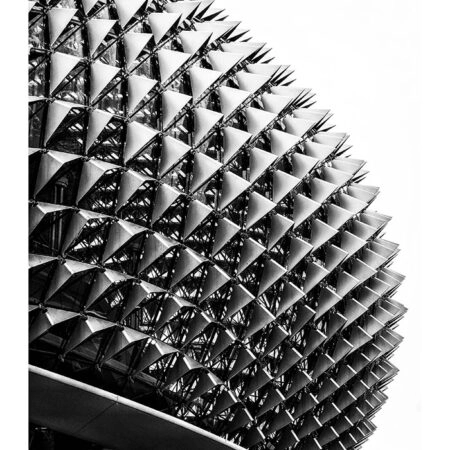 Poster BLACK AND WHITE ARCHITECTURAL TRIANGULAR SUNSHADES - Πολεις - Χαρτες Sticky 2
