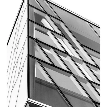 Poster BLACK AND WHITE ARCHITECTURAL TRIANGULAR WINDOWS - Πολεις - Χαρτες Sticky 2