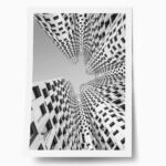 Poster BLACK AND WHITE ARCHITECTURAL URBAN GEOMETRIC SYMMETRY