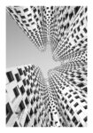 Poster BLACK AND WHITE ARCHITECTURAL URBAN GEOMETRIC SYMMETRY