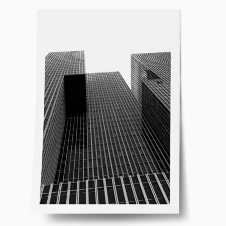 Poster BLACK AND WHITE ARCHITECTURAL VERTICAL CITY - Πολεις - Χαρτες