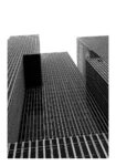 Poster BLACK AND WHITE ARCHITECTURAL VERTICAL CITY