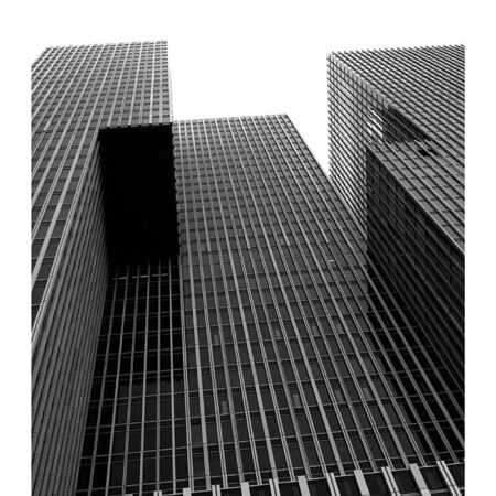 Poster BLACK AND WHITE ARCHITECTURAL VERTICAL CITY - Πολεις - Χαρτες Sticky 2