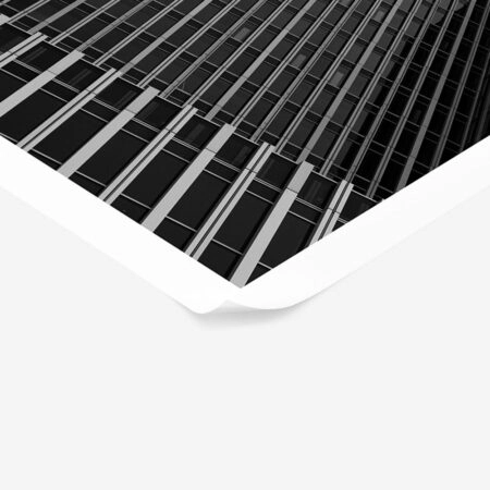 Poster BLACK AND WHITE ARCHITECTURAL VERTICAL CITY - Πολεις - Χαρτες Sticky 1