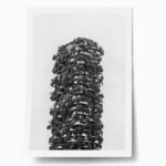 Poster BLACK AND WHITE ARCHITECTURAL VERTICAL FOREST