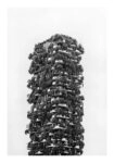 Poster BLACK AND WHITE ARCHITECTURAL VERTICAL FOREST