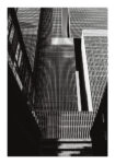 Poster BLACK AND WHITE ARCHITECTURAL VERTICAL LINES BUILDING