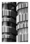 Poster BLACK AND WHITE ARCHITECTURAL VERTICAL STRUCTURAL ELEMENTS