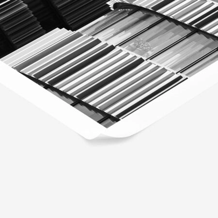 Poster BLACK AND WHITE ARCHITECTURAL VERTICAL STRUCTURAL ELEMENTS - Πολεις - Χαρτες Sticky 1