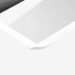 Poster BLACK AND WHITE ARCHITECTURAL VERTICAL WHITE PILLAR