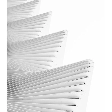 Poster BLACK AND WHITE ARCHITECTURAL WAVY STRUCTURAL BEAMS - Πολεις - Χαρτες Sticky 2