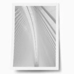 Poster BLACK AND WHITE ARCHITECTURAL WHITE STEEL RIBS