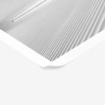 Poster BLACK AND WHITE ARCHITECTURAL WHITE STEEL RIBS