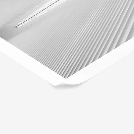 Poster BLACK AND WHITE ARCHITECTURAL WHITE STEEL RIBS - Πολεις - Χαρτες Sticky 1
