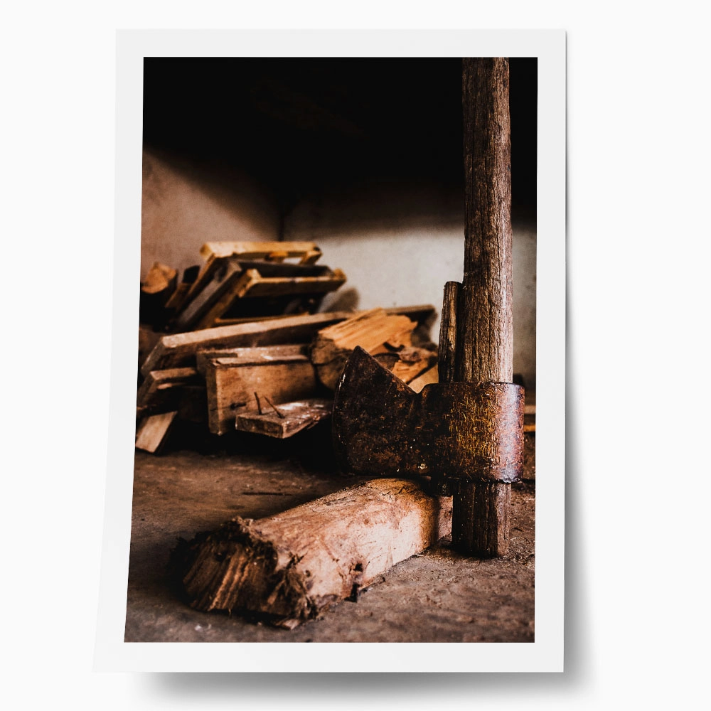 Poster RUSTIC FARMHOUSE AXE