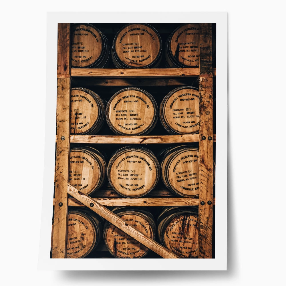 Poster RUSTIC FARMHOUSE BARRELS