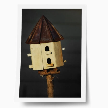 Poster RUSTIC FARMHOUSE BIRDHOUSE - 