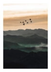 Poster RUSTIC FARMHOUSE BIRDS FLYING