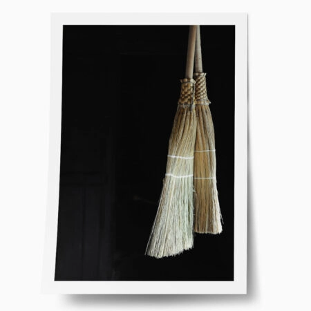 Poster RUSTIC FARMHOUSE BROOMSTICKS - 