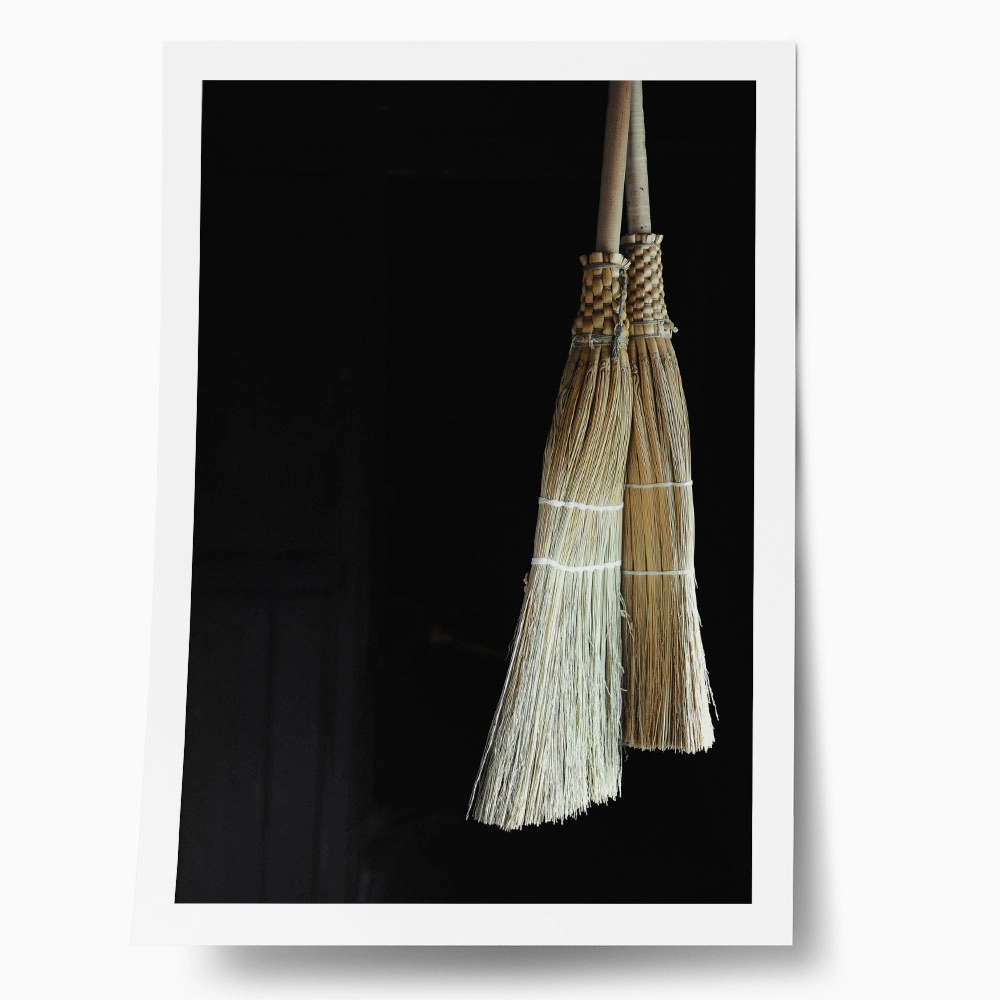 Poster RUSTIC FARMHOUSE BROOMSTICKS