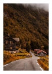 Poster RUSTIC FARMHOUSE COUNTRY ROAD