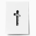 Poster RUSTIC FARMHOUSE CROSS