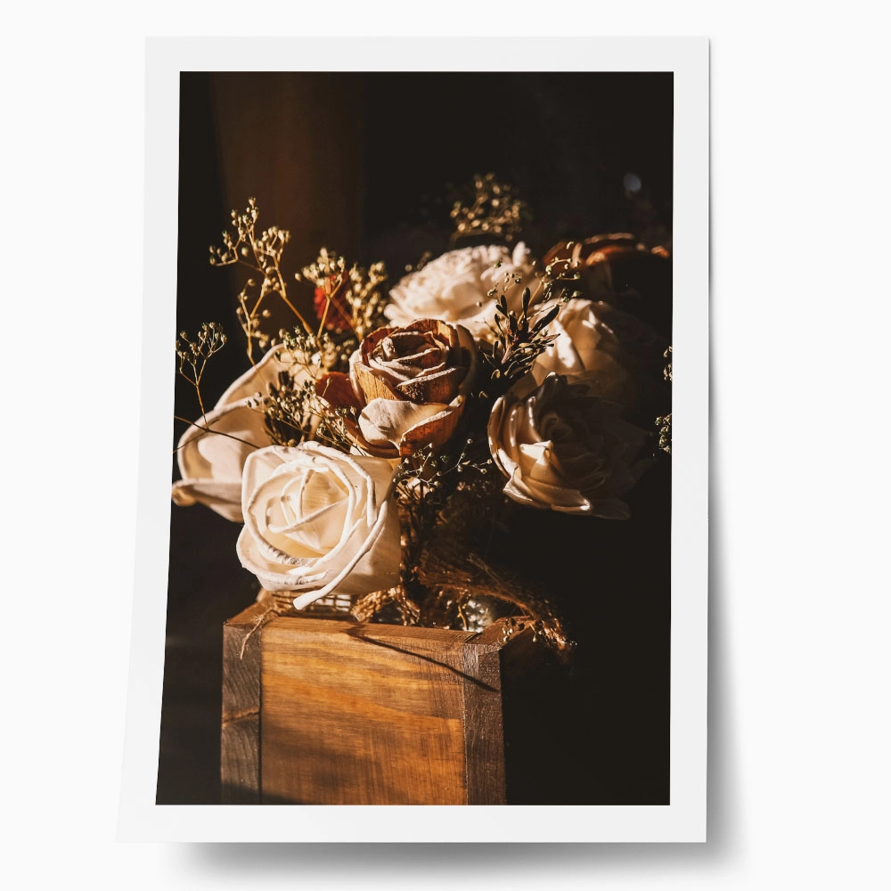 Poster RUSTIC FARMHOUSE DRIED FLOWERS