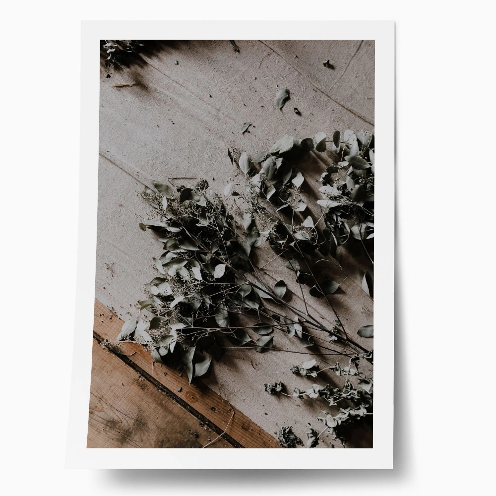 Poster RUSTIC FARMHOUSE DRIED LEAVES 6