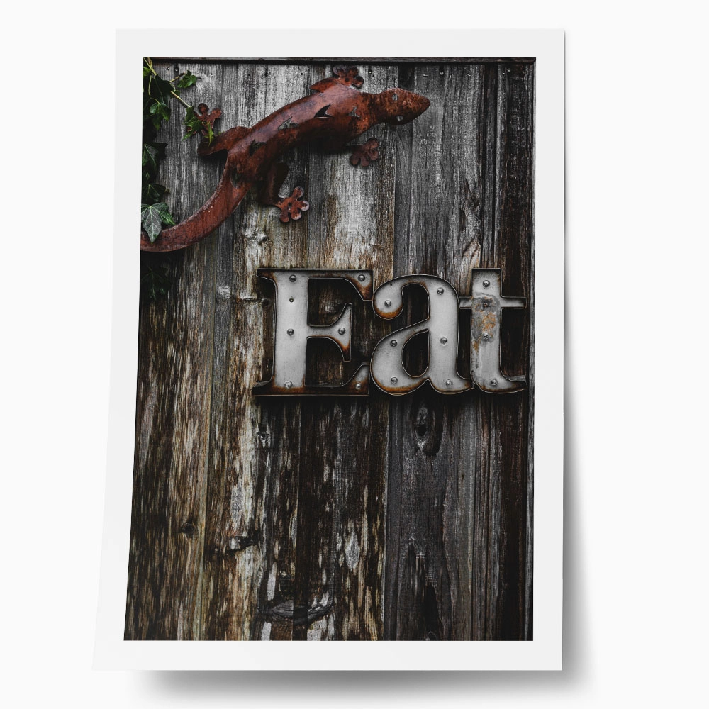 Poster RUSTIC FARMHOUSE EAT